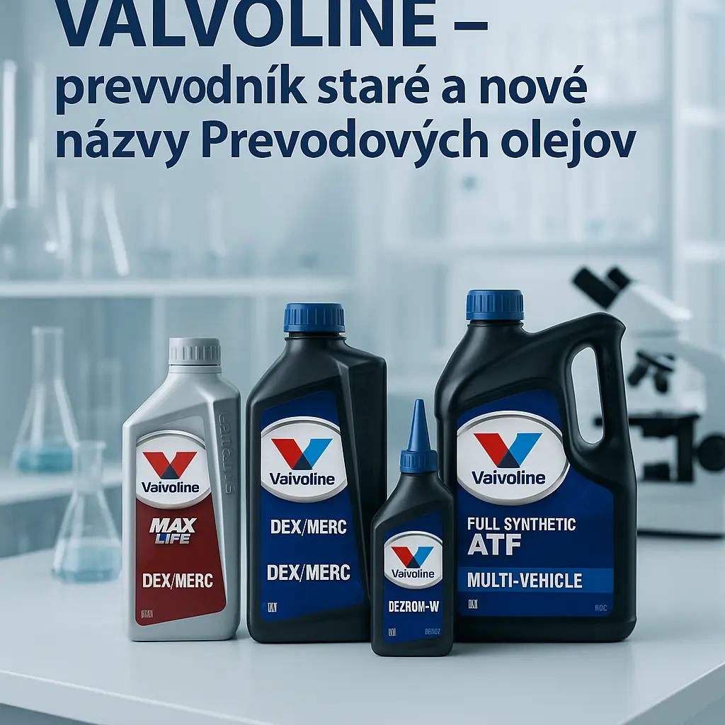 VALVOLINE- prevodník staré a nové názvy Prevodových olejov 